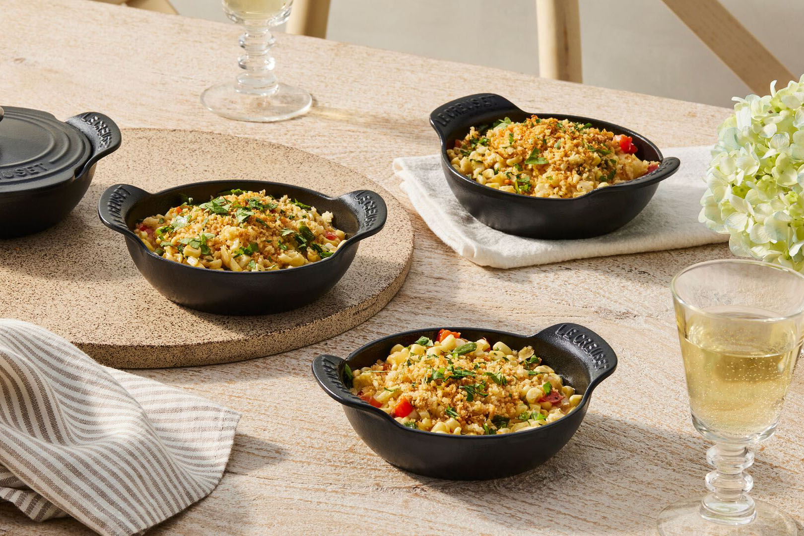 Creamy Corn and Poblano Casserole